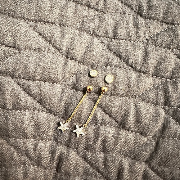 Long dazzling diamond earring - Picture 2 of 7